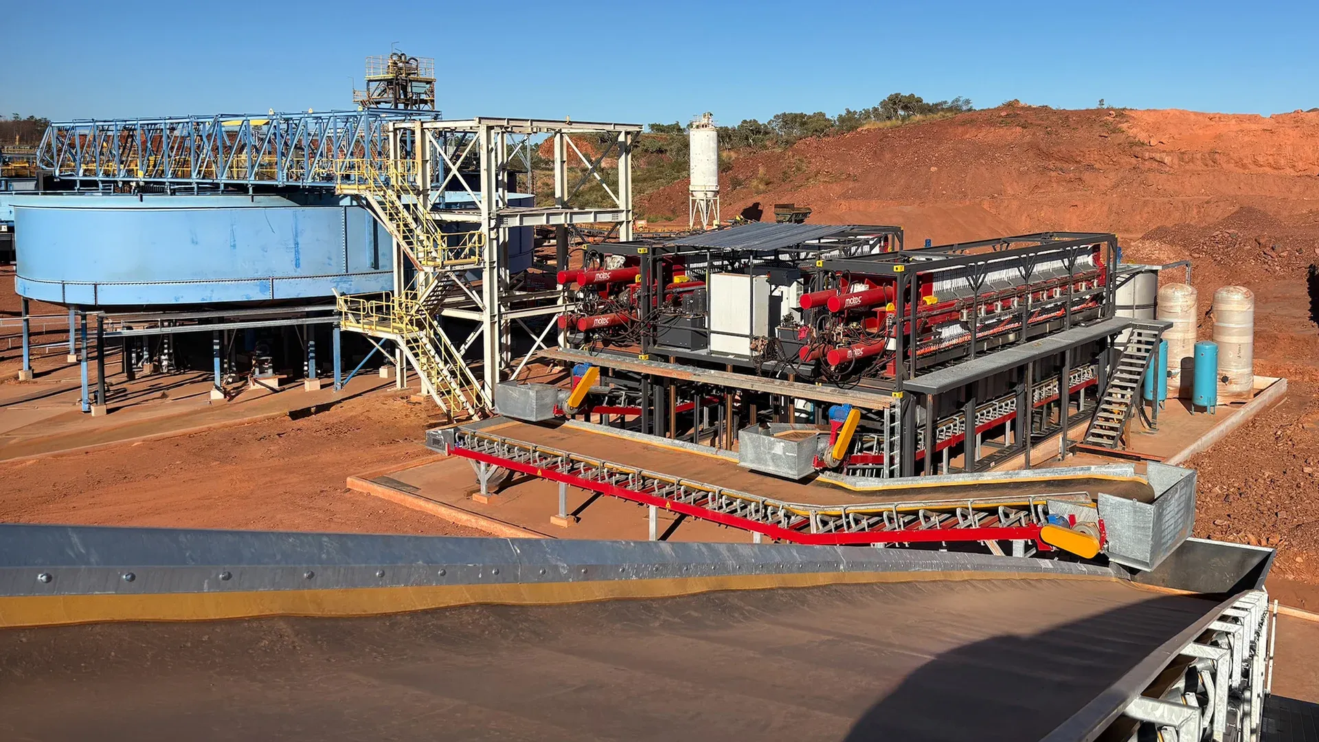 Filtropresse Matec in un impianto minerario